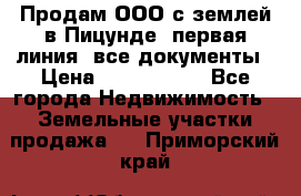 Продам ООО с землей в Пицунде, первая линия, все документы › Цена ­ 9 000 000 - Все города Недвижимость » Земельные участки продажа   . Приморский край